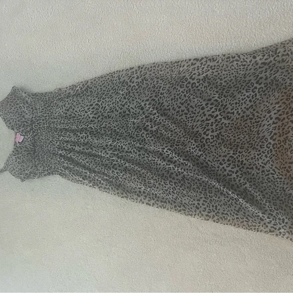 Vintage Y2K Leopard Print Maxi Dress - Picture 6 of 6